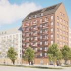Gatuvy Djurgården Jägarförbandet. Illustration av WinellJern
