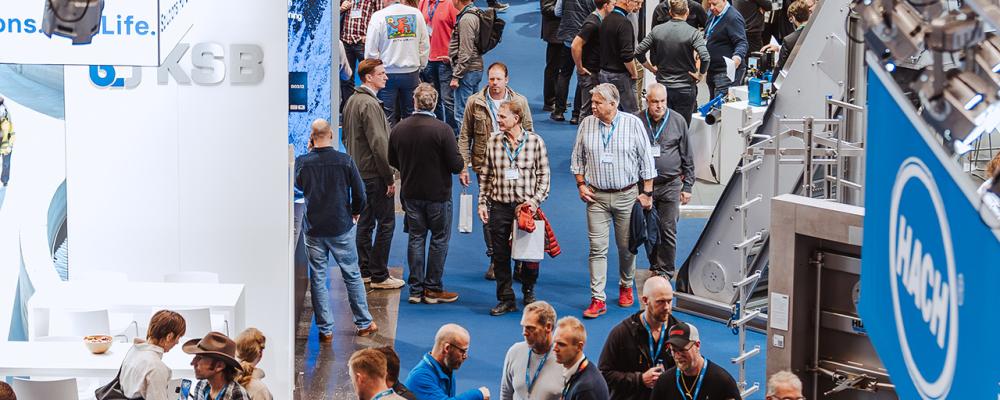 VA-mässan Vatten växte ordentligt jämfört med den första upplagan 2023. Antalet besökare var 8588, antal utställare 320, och antalet konferensdelegater 438.
FOTO: Svenska Mässan