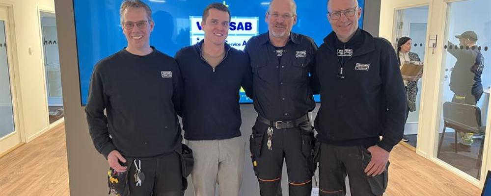 Tommy Siltala (Ventsab), Otto Stark (Assemblin), Jens Johansson (Ventsab), Jan Gustavsson (Ventsab). Fotograf: Assemblin