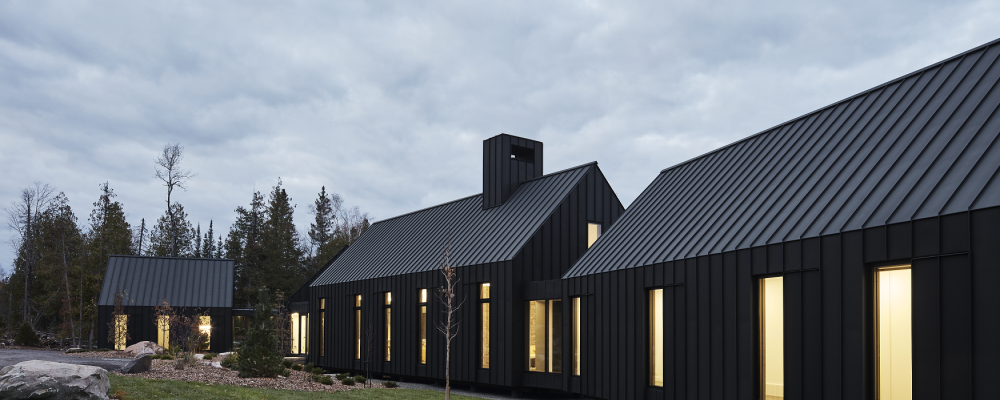 Svart zink kännetecknas av sitt stilrena uttryck och många designmöjligheter. (Foto: Maxime Brouillet/Booth Hansen)
