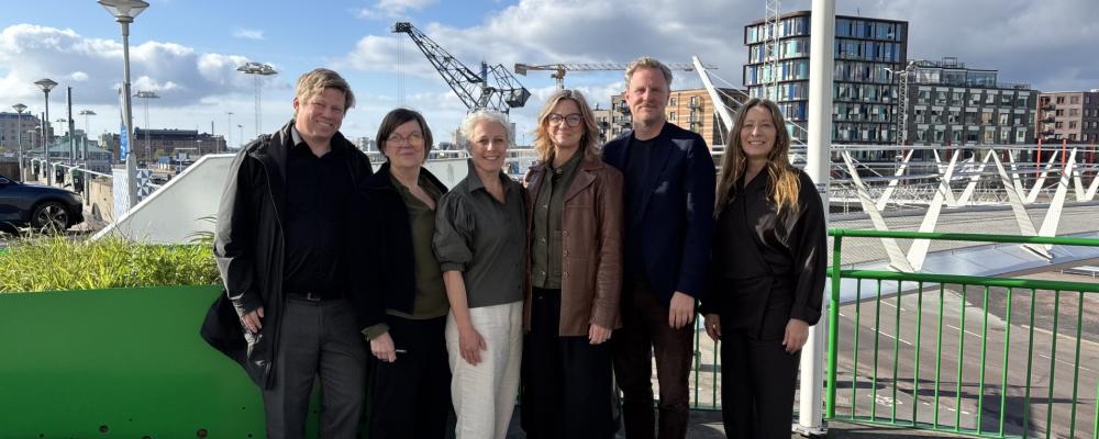 Representanter ur det vinnande team som ska bidra till utformningen av Helsingborgs nya akutsjukhus. Pressbild: LINK Arkitektur