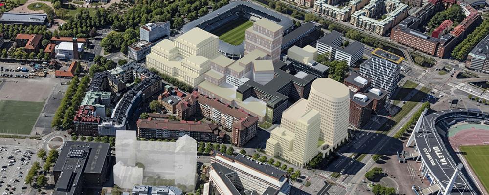 Mark- och miljööverdomstolen meddelar inte prövningstillstånd, detaljplanen för Smålandsgatan vinner därmed laga kraft. Bild:Kanozi Arkitekter.