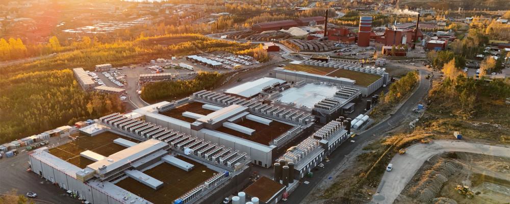 EcoDatacenter i Falun.  Pressbild: Byggpartner