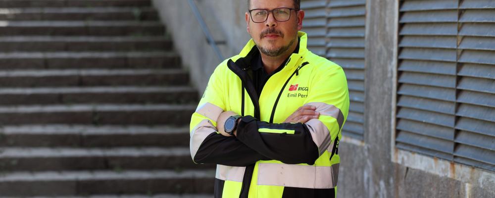 Emil Persson, Byggnads avtalssekreterare. Foto: Ulf Strand
