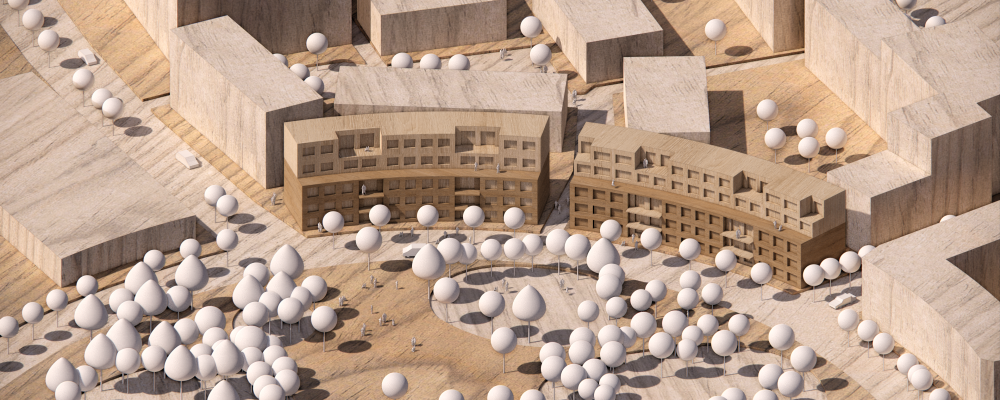 Visualisering Parkkanten Lund.  Pressbild: ALFA Development