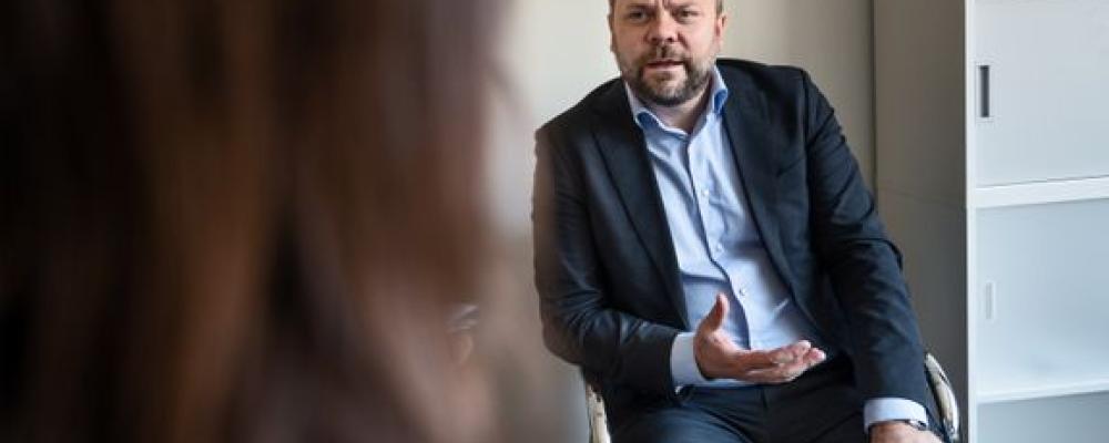 TMF, Trä- och Möbelföretagens vd Erik Haara. Fotograf: Lisa Hallgren