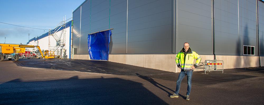 Lagerlokalerna byggs ut med 1 500 kvadratmeter ny produktionsyta. Foto: Nässjö Näringsliv