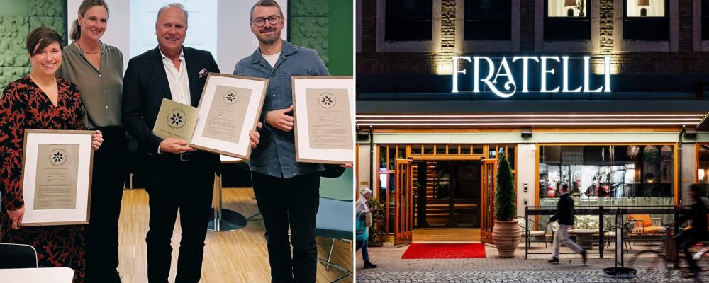 Värmlands Arkitekturpris 2025 till Hotel Fratelli. Pressbild: Krook & Tjäder