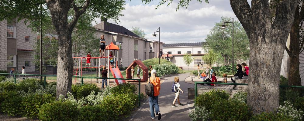 Hällsboskolan. Pressbild: MVB