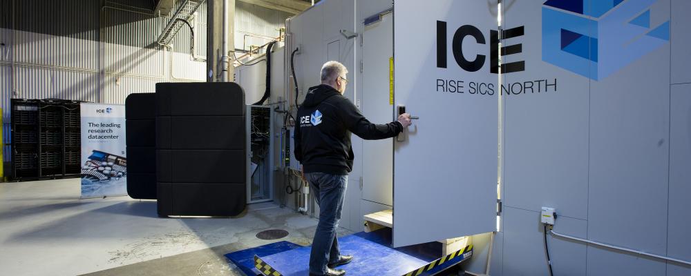 ICE Datacenter i Luleå testar lösningar för att uppnå hållbara och effektiva datacenter. Foto: RISE