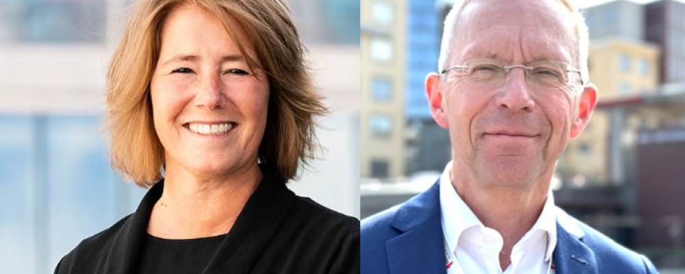 Johanna Frelin och Håkan Andersson. Pressbild: Riksbyggen