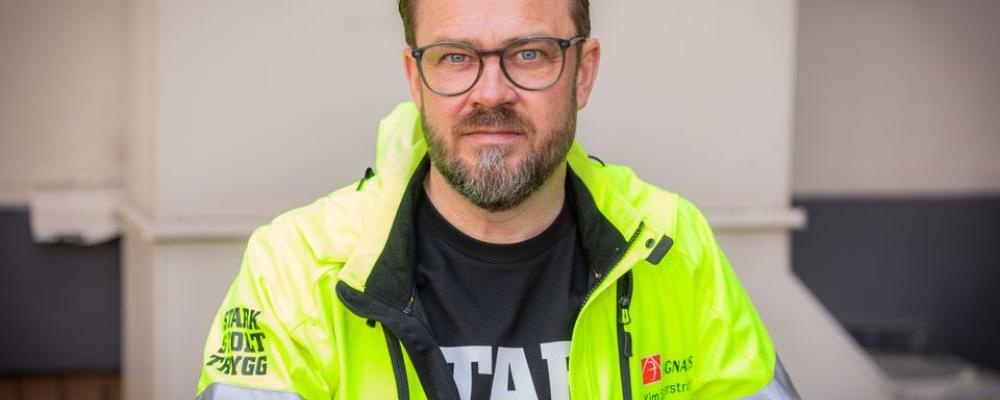 Kim Söderström, Byggnads förbundsordförande. Foto: Terese Perman