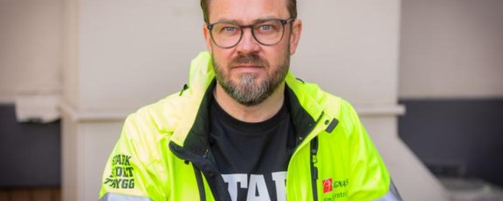 Kim Söderström, Byggnads förbundsordförande. Foto: Terese Perman