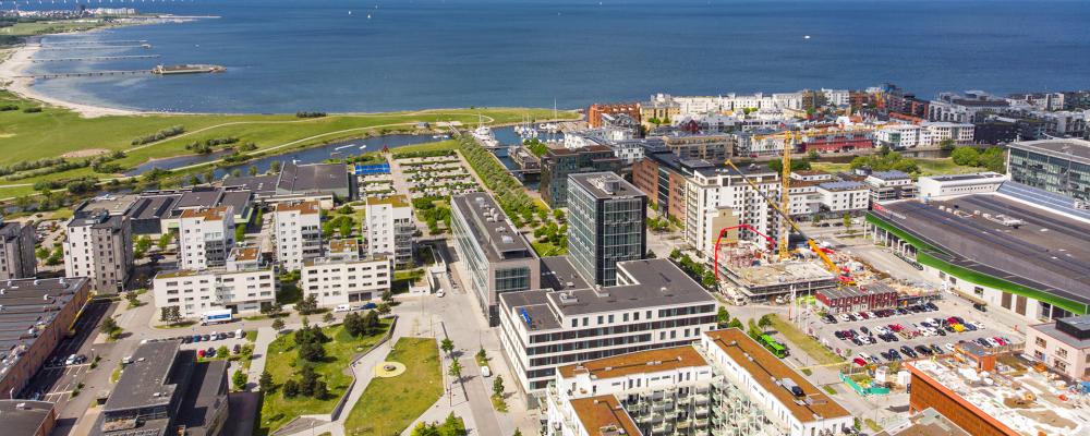 Kvarteret Tampen i Västra Hamnen i Malmö. Pressbild: Riksbyggen