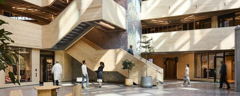 Kontors- och labbhuset Lumi i Uppsala vinner Årets Bygges stora pris. Pressbild: White Arkitekter / Måns Berg