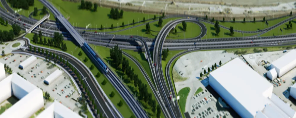 Klart med nästa stora del av projektet Lundbyleden. Foto: Trafikverket