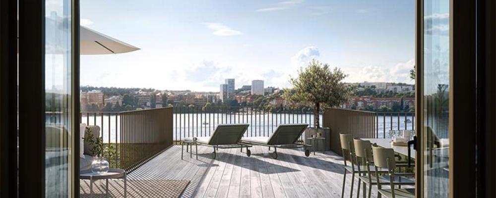 Ljusablick på Lilla Essingen i Stockholm. Pressbild: Patriam