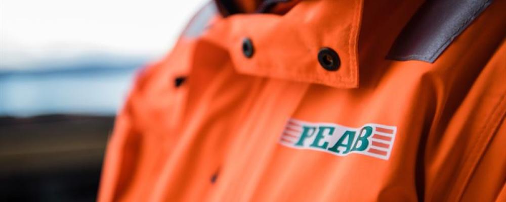 Peab jacka, närbild: Pressbild: Peab