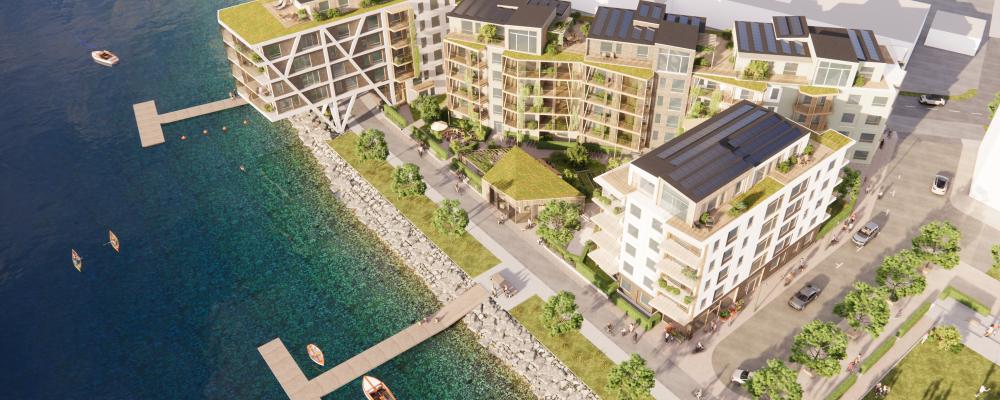 Översikt Kv Repslagaren i Karlskrona. Illustration: Jaenecke Arkitekter AB.