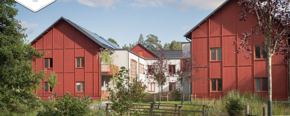 Vård- och omsorgsboendet Pilhamns Gårdar har tilldelats Architizer A+ Award. Fotograf/Källa: Johan Fowelin