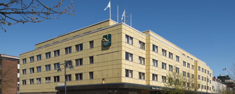 Exteriör Quality Hotel Luleå. Pressbild: Strawberry