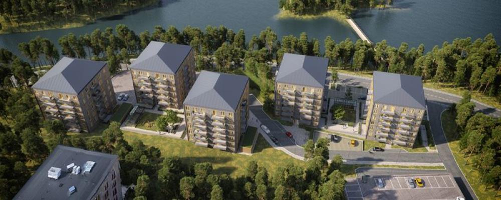 Bostadsprojekt i Orminge, Nacka. illustration: Arkitema