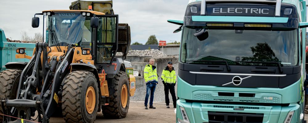 Swerock och Volvo i pilotprojekt för tunga elektriska maskiner. Foto: Fotograf: Roger Nellsjö