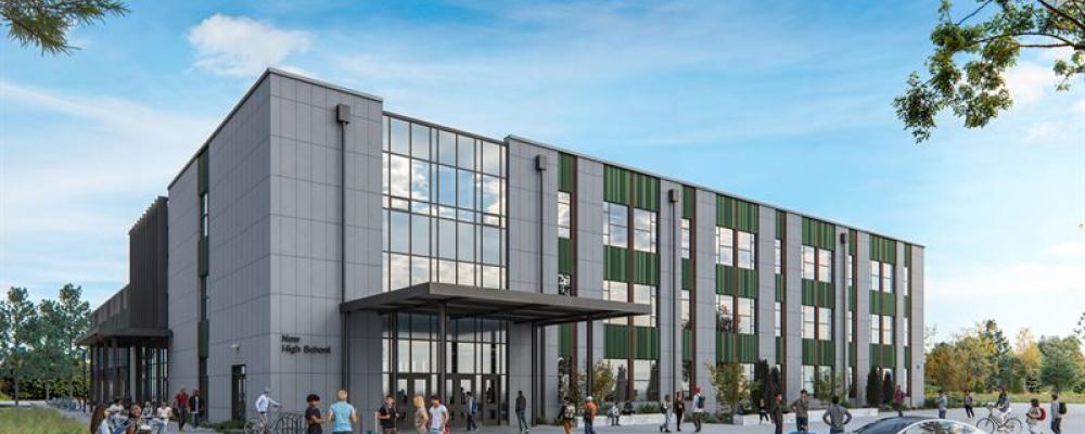 Skanska bygger ny skola i Issaquah. Pressbild: Skanska