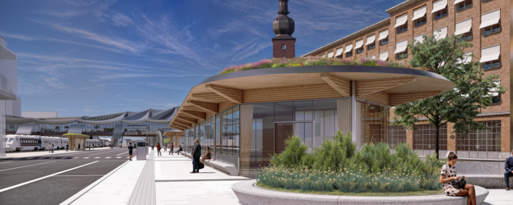 Västerås nya busstorg. Pressbild: Västerås stad