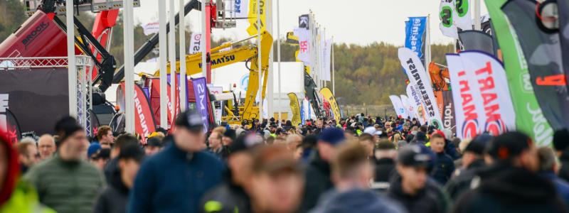 Årets upplaga av Entreprenad Live går av stapeln i Härryda nära Landvetter i Göteborg den 11–13 september. Bilden visar en tidigare upplaga när mässan var i Göteborg. 
FOTO Arkivbild/LiveBusiness Media Group