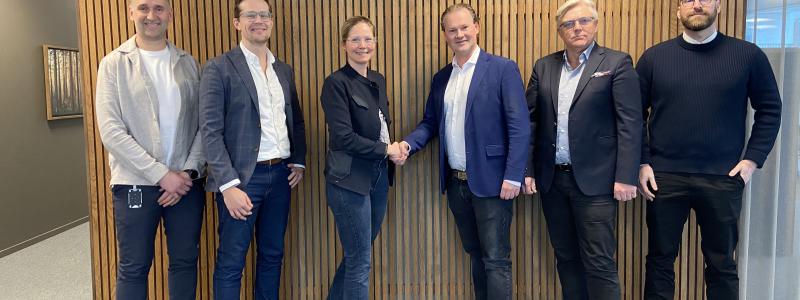 Signering Nordr T-Byggen.  Upphovsrätt: T-Byggen Sverige AB