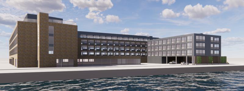 JSB Construction omvandlar Scandic Hotel i Karlskrona åt Midstar med en om- och tillbyggnation. Bild: JSB Construction
