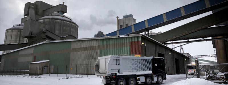 Karl Melander/TT: Cementas fabrik i Slite på Gotland. Arkivbild.