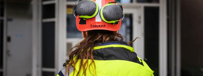 Stina Stjernkvist/TT: Byggbolaget Skanska visar korten. Arkivbild.