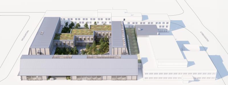 Hotell- och verksamhetsprojekt i Älmhult.  Pressbild: GBJ Bygg
