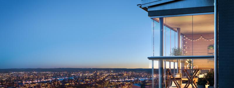 Utsikten i Skellefteå, Riksbyggens nya bostadsprojekt. Pressbild: Riksbyggen