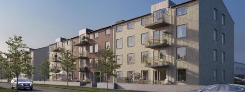 Gatuvy över Esplanaden i Hjärup. Bild: Obos