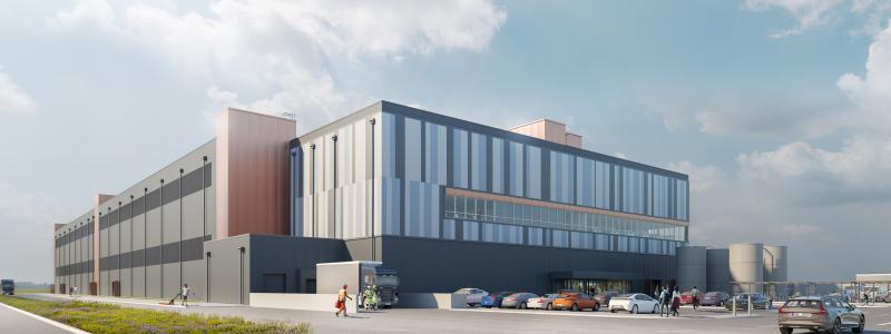 AWS ska bygga inte mindre än tre nya datorhallar, i Eskilstuna, Katrineholm och Västerås. Till ett av dessa projekt ska Ruukki leverera sandwichpanelerna av fossilfritt stål. Bild: AWS