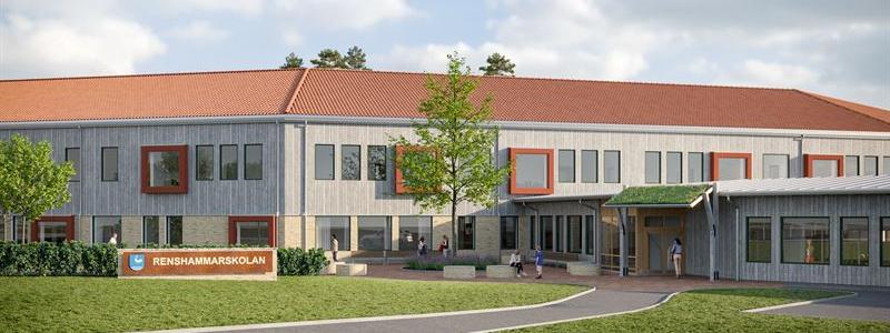 Renshammarskolan. Illustration: Setra