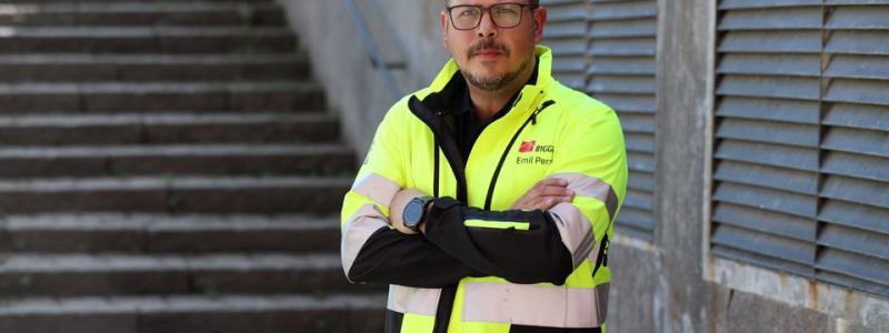 Emil Persson, Byggnads avtalssekreterare.Foto: Byggnads