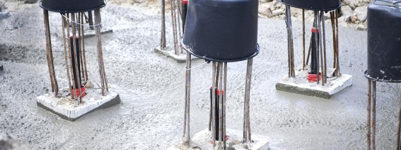Installerade energipålar.