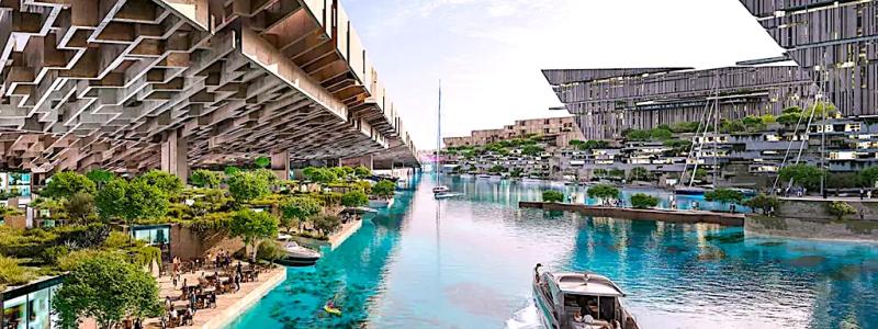 – Sindalah är en lyxig ö-resort vid Röda havet, med en yta på 840 000 kvadratmeter. Foto: NEOM.COM