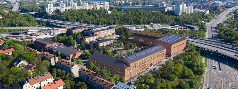 Foto: På gränsen mellan Liljeholmen och Midsommarkransen växer ett nytt centrum för utbildning och idrott fram. Veidekke kommer på totalentreprenad uppföra tre fullstora idrottshallar på uppdrag av Nystad som ska stå klara hösten 2024. 