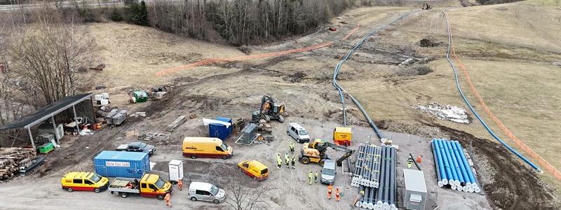 Beställare är Nittedals kommun och kontraktssumman uppgår till 106 miljoner norska kronor. Foto: Peab