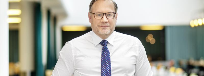 Johan Deremar, nationalekonom och prognosansvarig, Byggföretagen. Pressbild: Byggföretagen