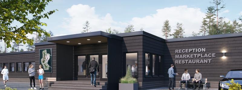 Aurora Village i Luleå. Pressbild: Adapteo