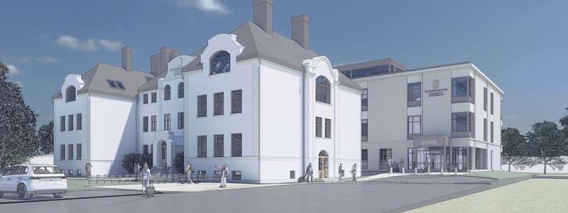 Ångermanlands tingsrätt. Illustration: Wester Elsner Arkitekter
