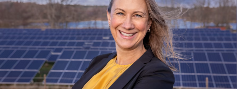 Anna Werner, vd för branschföreningen Svensk solenergi Foto: Stockholmsmässan