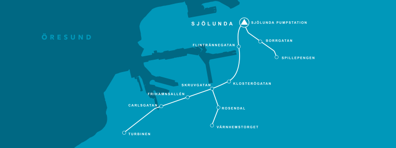 Avloppstunneln. Illustration: VA SYD