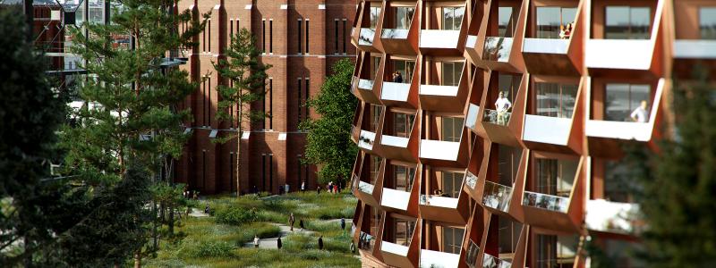 Stadsljus kommer att innebålla ca 300 bostäder och det finns plats för restaurang och förskola i bottenvåningen. Bild: Stockholms stad
